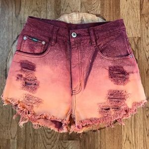 Tuff cut off high waisted shorts
